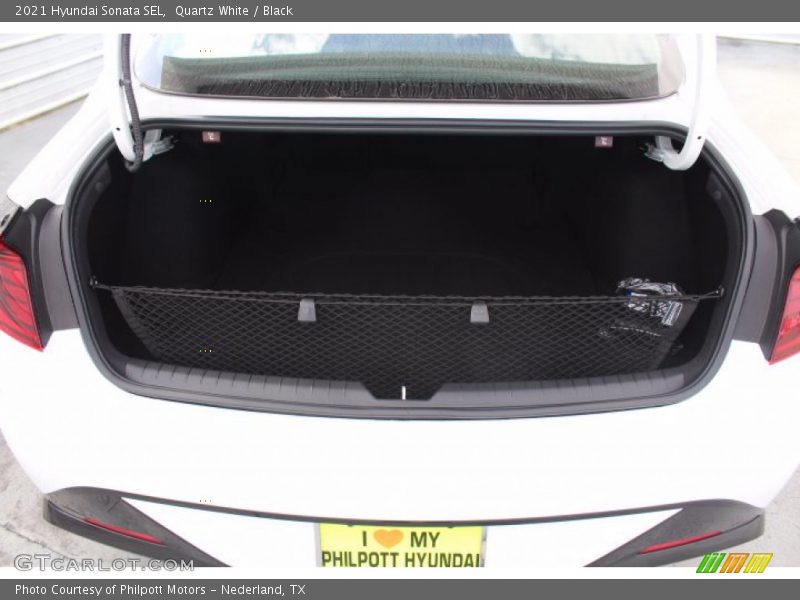 Quartz White / Black 2021 Hyundai Sonata SEL