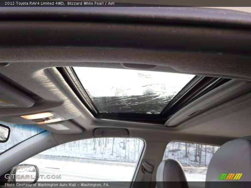 Blizzard White Pearl / Ash 2012 Toyota RAV4 Limited 4WD