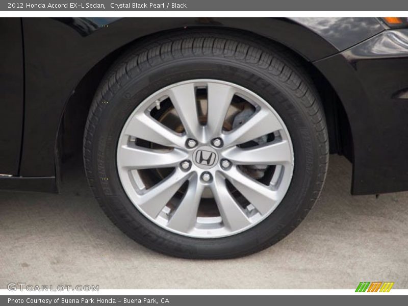 Crystal Black Pearl / Black 2012 Honda Accord EX-L Sedan