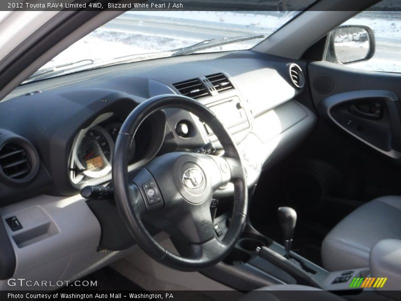 Blizzard White Pearl / Ash 2012 Toyota RAV4 Limited 4WD