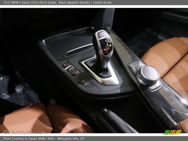 Black Sapphire Metallic / Saddle Brown 2017 BMW 3 Series 330i xDrive Sedan