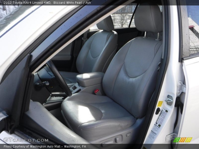 Blizzard White Pearl / Ash 2012 Toyota RAV4 Limited 4WD
