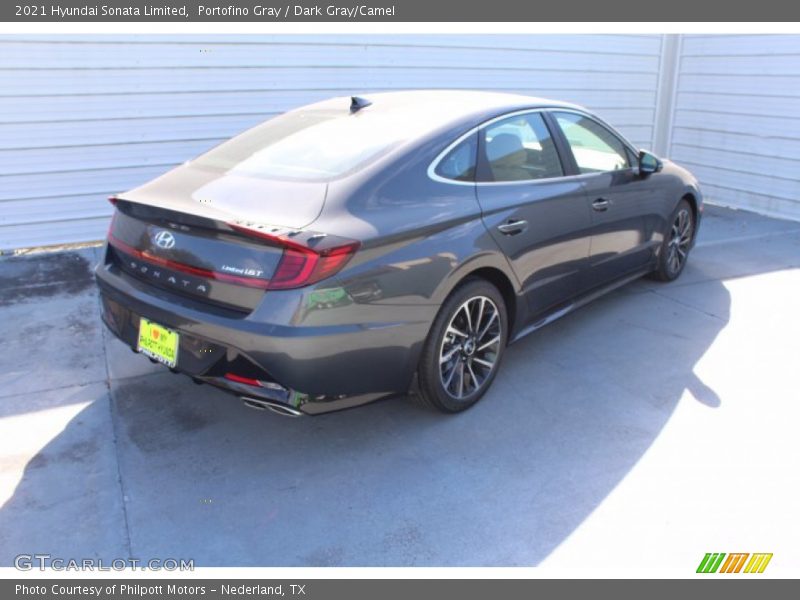 Portofino Gray / Dark Gray/Camel 2021 Hyundai Sonata Limited