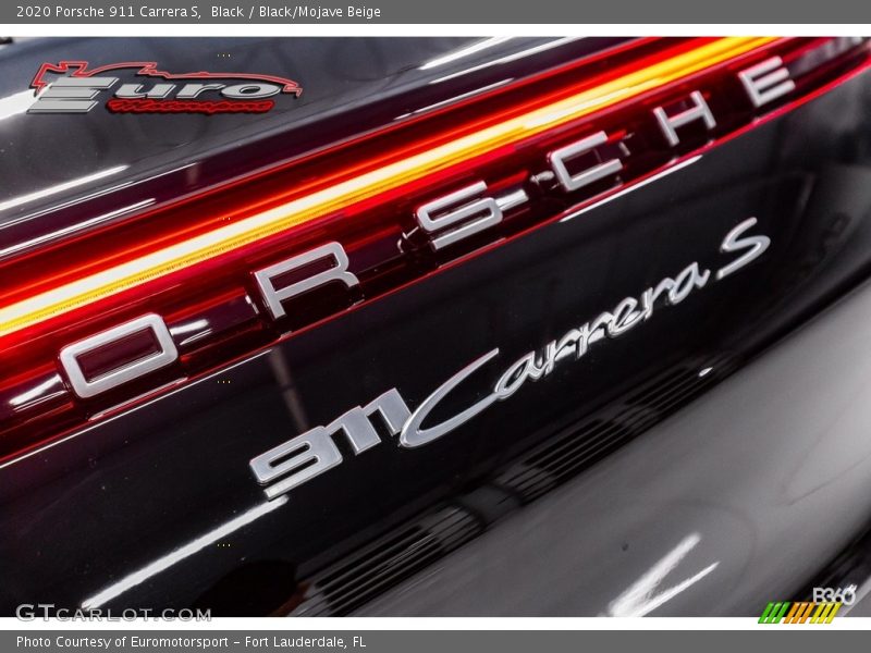 Black / Black/Mojave Beige 2020 Porsche 911 Carrera S