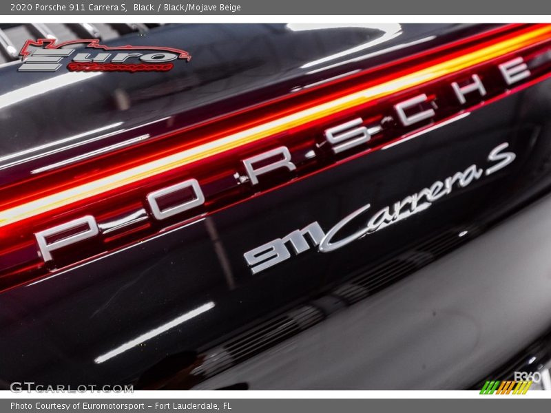 Black / Black/Mojave Beige 2020 Porsche 911 Carrera S