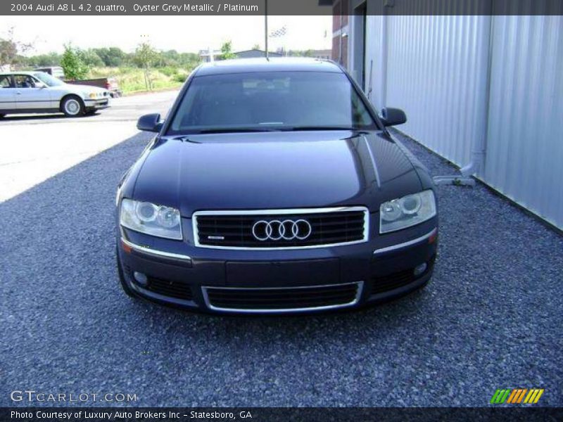 Oyster Grey Metallic / Platinum 2004 Audi A8 L 4.2 quattro