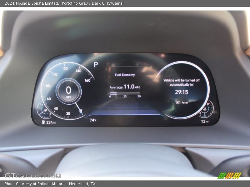 Portofino Gray / Dark Gray/Camel 2021 Hyundai Sonata Limited