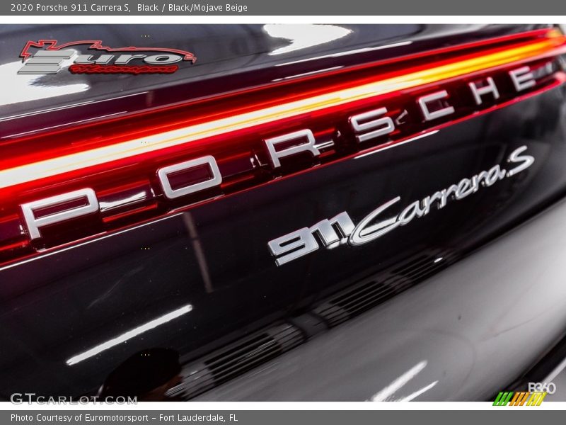 Black / Black/Mojave Beige 2020 Porsche 911 Carrera S