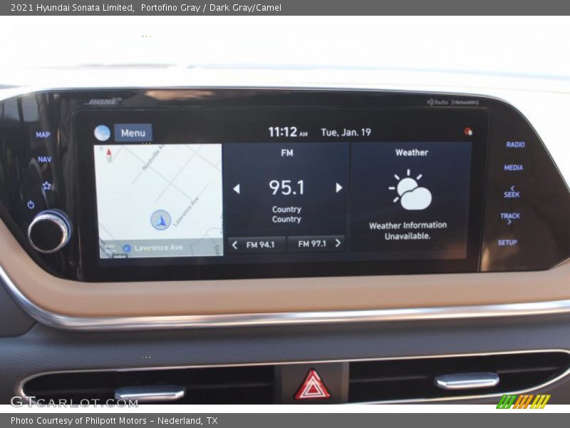 Portofino Gray / Dark Gray/Camel 2021 Hyundai Sonata Limited