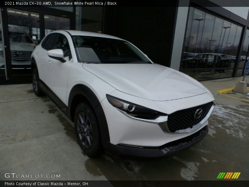 Snowflake White Pearl Mica / Black 2021 Mazda CX-30 AWD