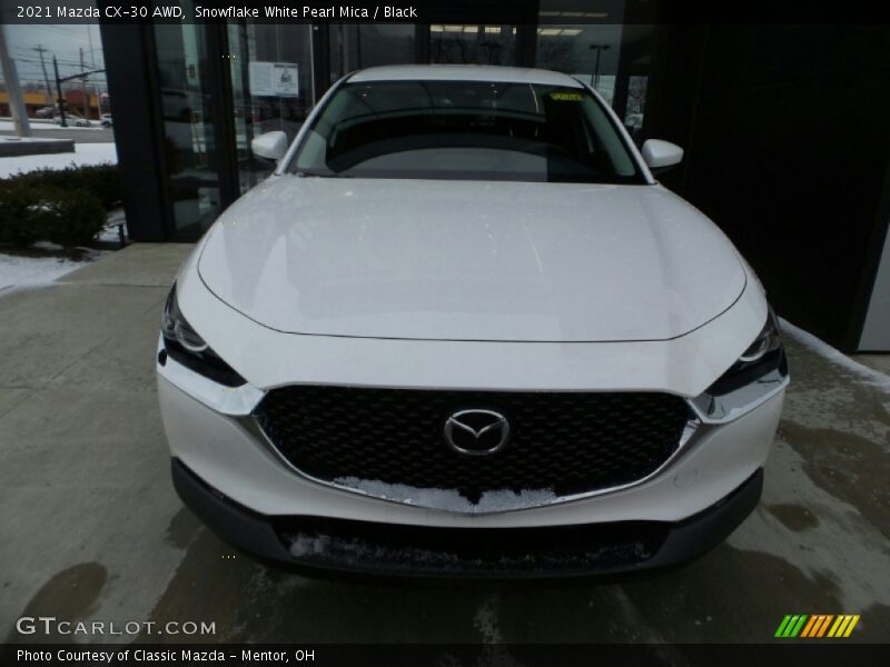 Snowflake White Pearl Mica / Black 2021 Mazda CX-30 AWD