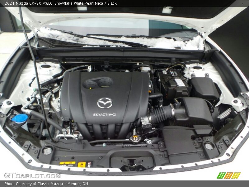 Snowflake White Pearl Mica / Black 2021 Mazda CX-30 AWD