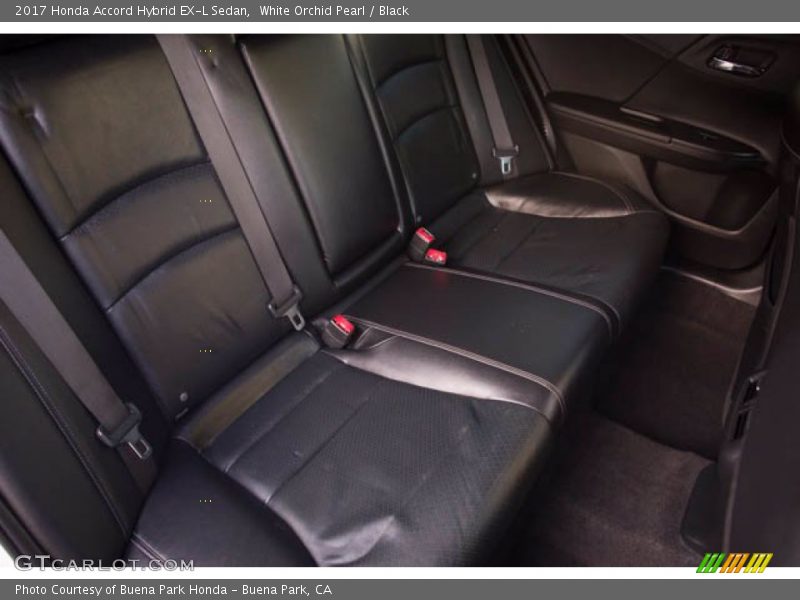 White Orchid Pearl / Black 2017 Honda Accord Hybrid EX-L Sedan