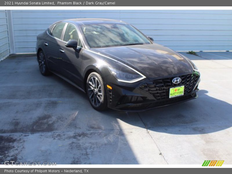 Phantom Black / Dark Gray/Camel 2021 Hyundai Sonata Limited