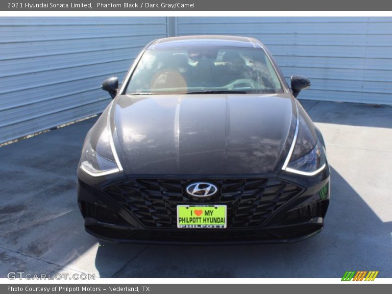 Phantom Black / Dark Gray/Camel 2021 Hyundai Sonata Limited