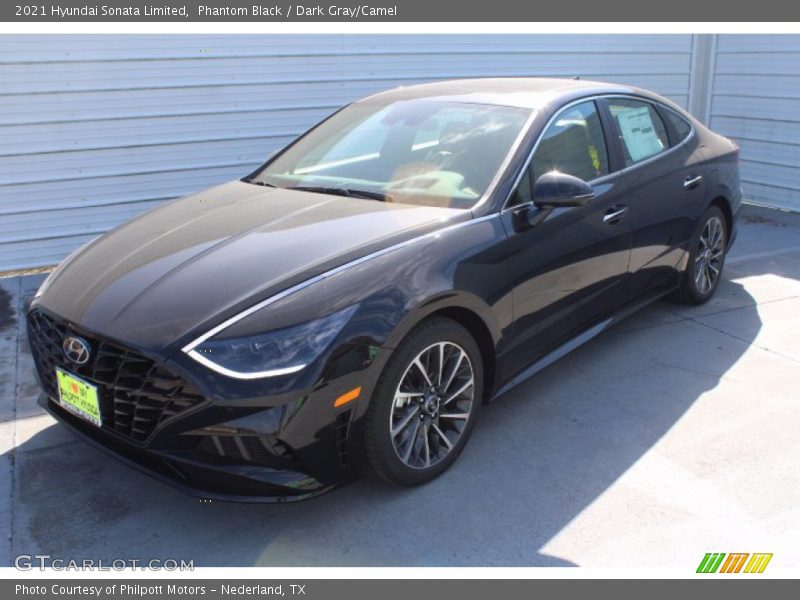 Phantom Black / Dark Gray/Camel 2021 Hyundai Sonata Limited