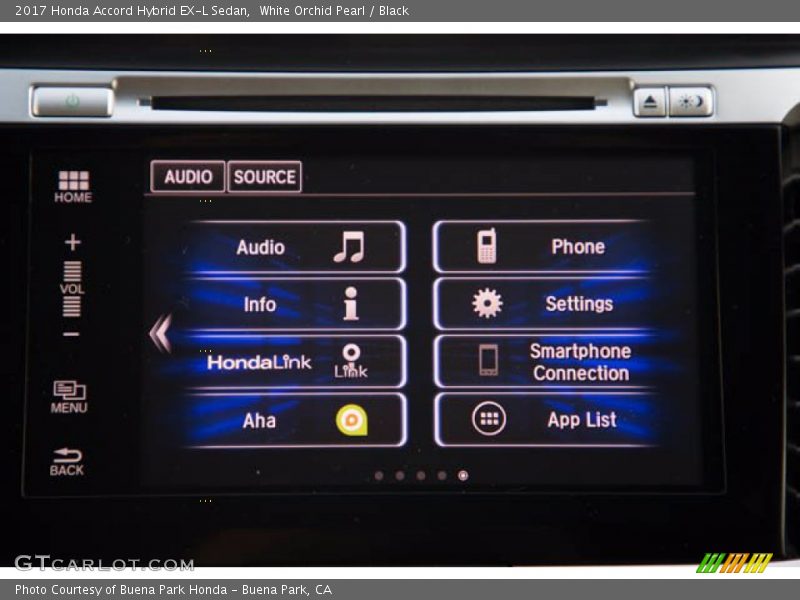 White Orchid Pearl / Black 2017 Honda Accord Hybrid EX-L Sedan