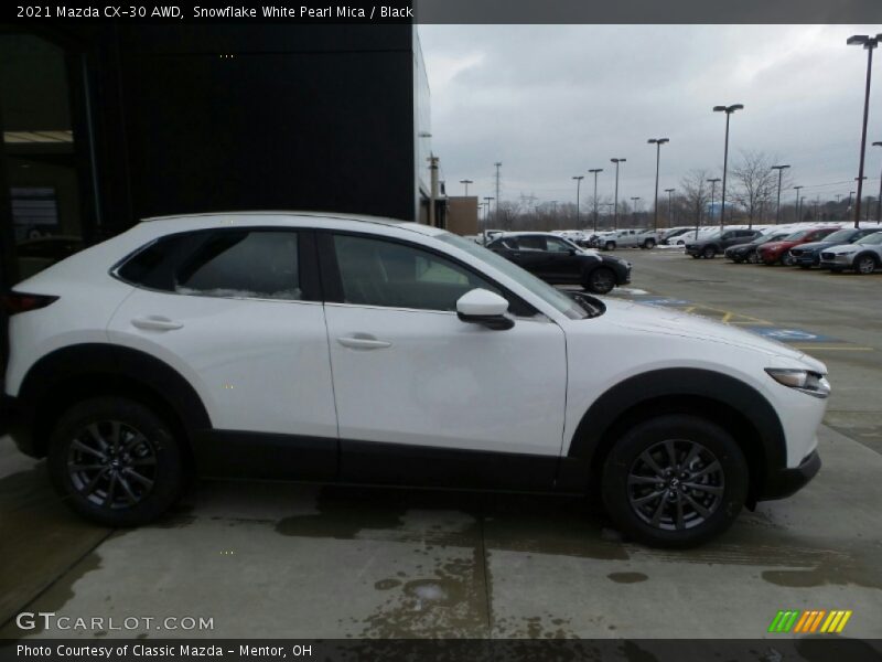 Snowflake White Pearl Mica / Black 2021 Mazda CX-30 AWD