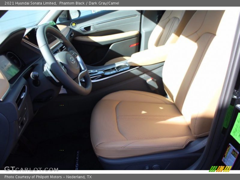 Phantom Black / Dark Gray/Camel 2021 Hyundai Sonata Limited