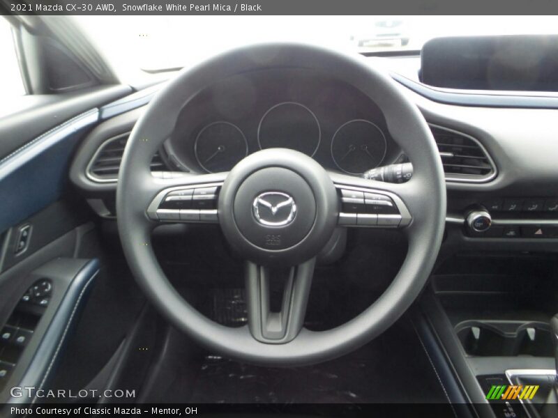 Snowflake White Pearl Mica / Black 2021 Mazda CX-30 AWD
