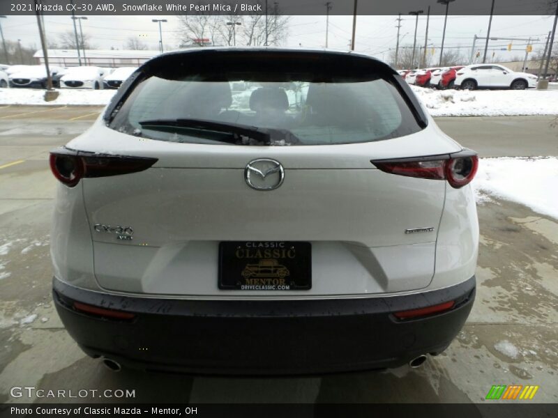 Snowflake White Pearl Mica / Black 2021 Mazda CX-30 AWD