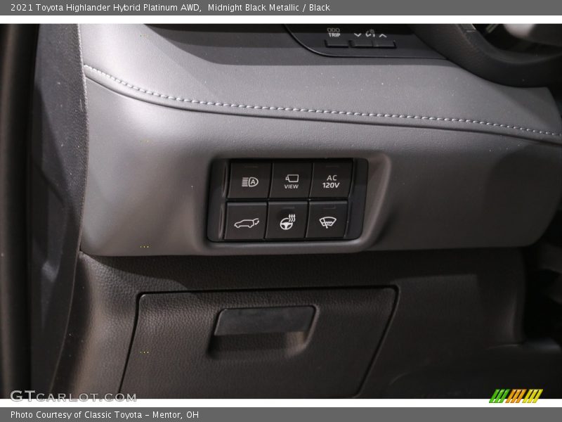 Midnight Black Metallic / Black 2021 Toyota Highlander Hybrid Platinum AWD