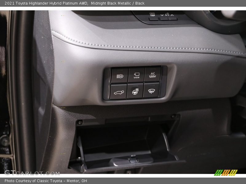 Midnight Black Metallic / Black 2021 Toyota Highlander Hybrid Platinum AWD