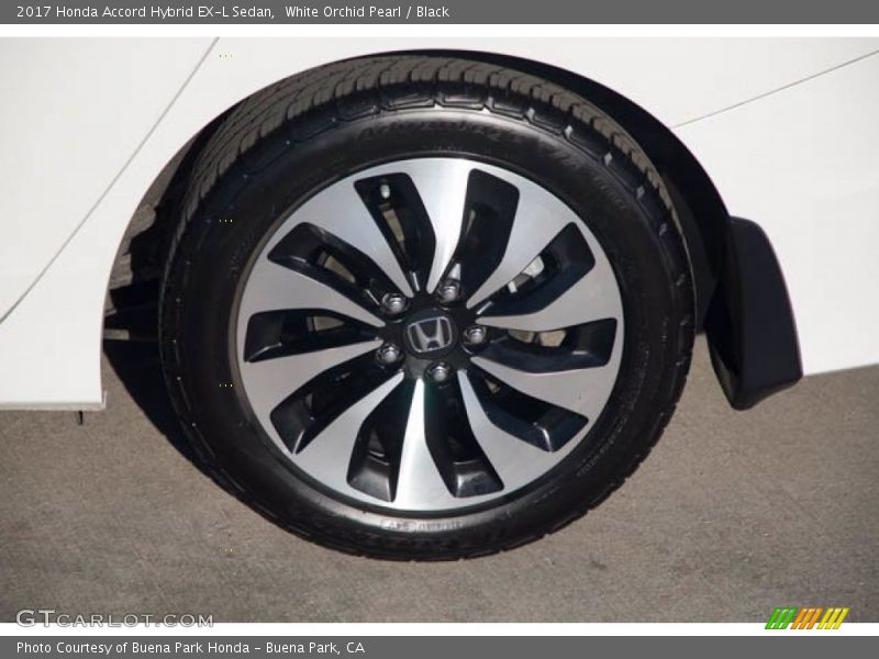 White Orchid Pearl / Black 2017 Honda Accord Hybrid EX-L Sedan