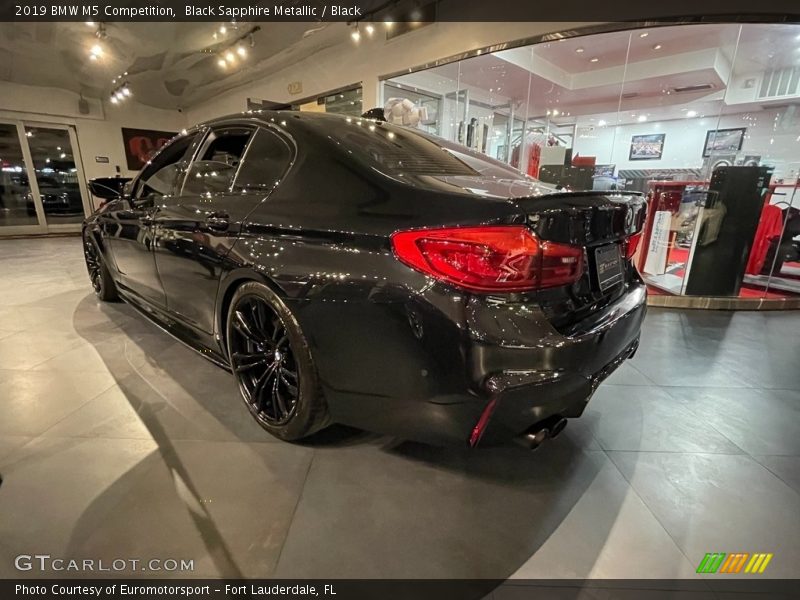 Black Sapphire Metallic / Black 2019 BMW M5 Competition