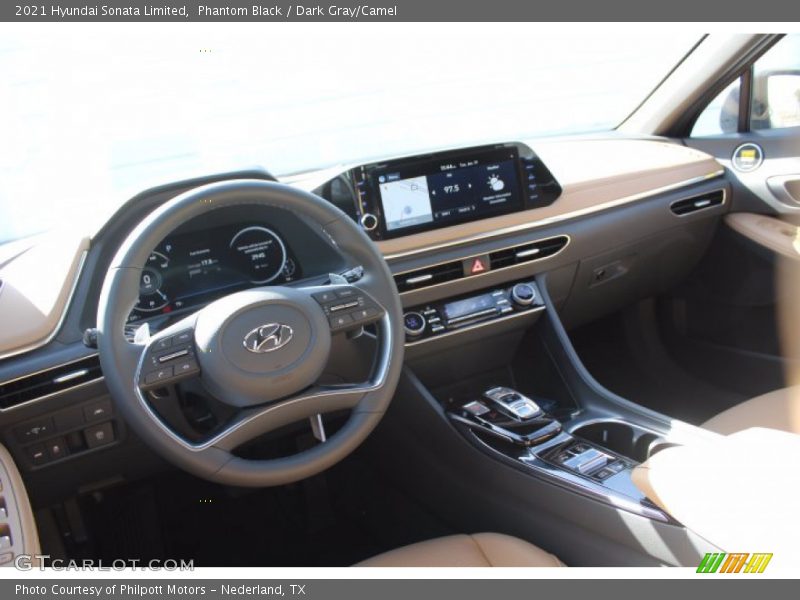 Phantom Black / Dark Gray/Camel 2021 Hyundai Sonata Limited