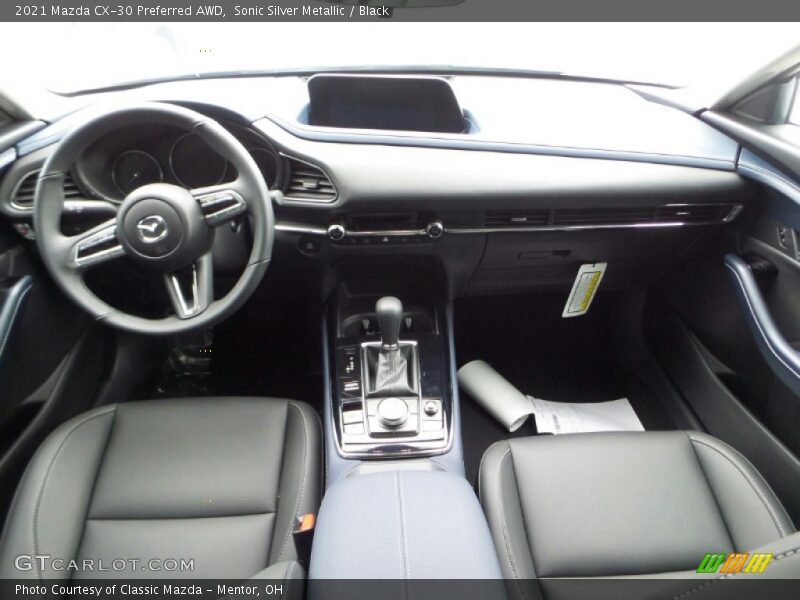 Sonic Silver Metallic / Black 2021 Mazda CX-30 Preferred AWD