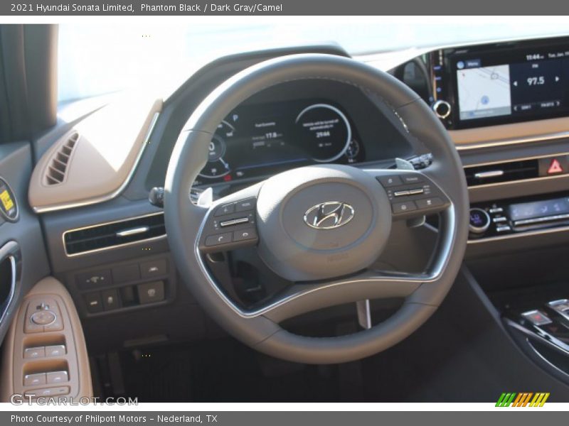 Phantom Black / Dark Gray/Camel 2021 Hyundai Sonata Limited