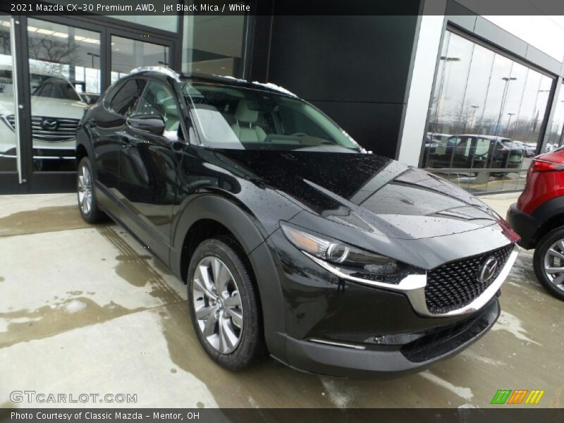Jet Black Mica / White 2021 Mazda CX-30 Premium AWD