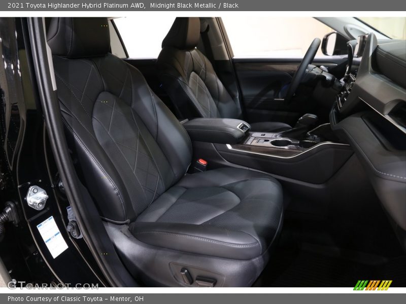Midnight Black Metallic / Black 2021 Toyota Highlander Hybrid Platinum AWD