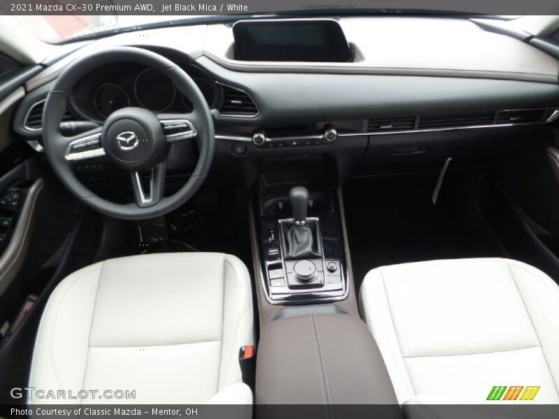 Jet Black Mica / White 2021 Mazda CX-30 Premium AWD