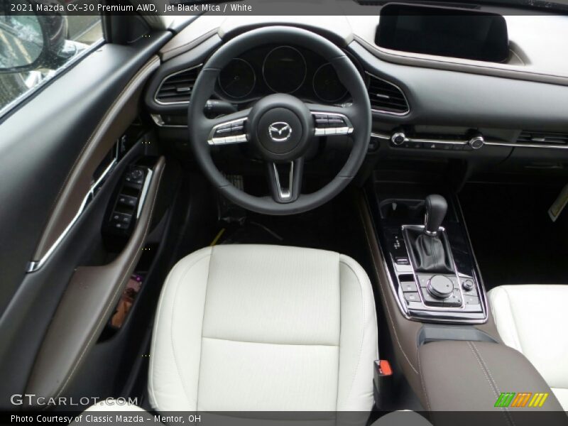 Jet Black Mica / White 2021 Mazda CX-30 Premium AWD