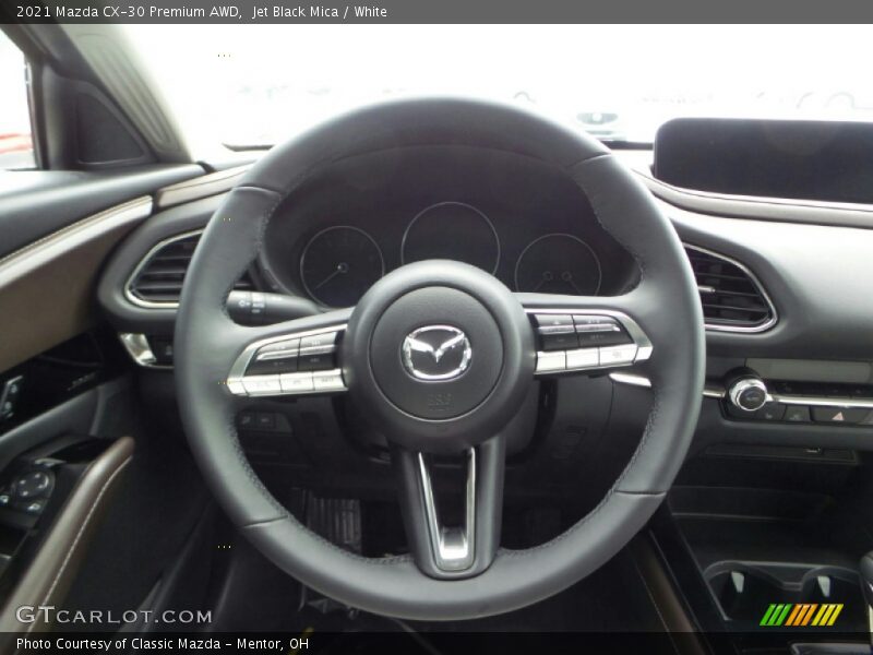 Jet Black Mica / White 2021 Mazda CX-30 Premium AWD