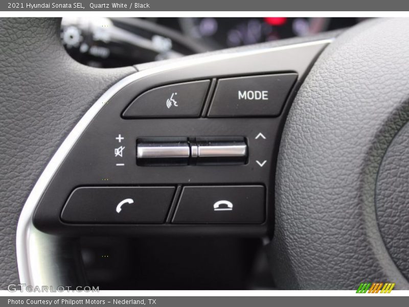 Quartz White / Black 2021 Hyundai Sonata SEL