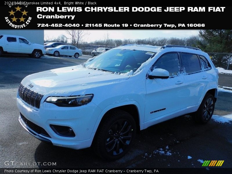 Bright White / Black 2021 Jeep Cherokee Limited 4x4