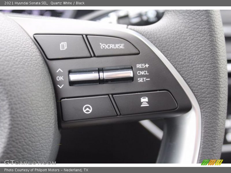 Quartz White / Black 2021 Hyundai Sonata SEL