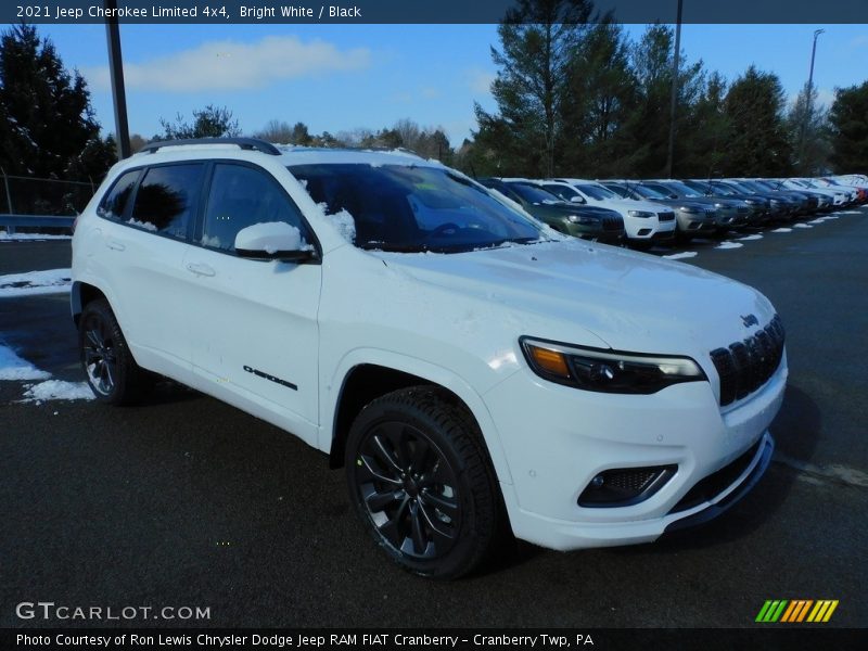 Bright White / Black 2021 Jeep Cherokee Limited 4x4