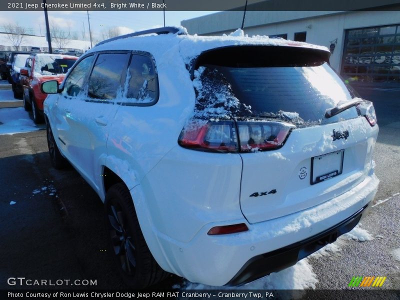 Bright White / Black 2021 Jeep Cherokee Limited 4x4