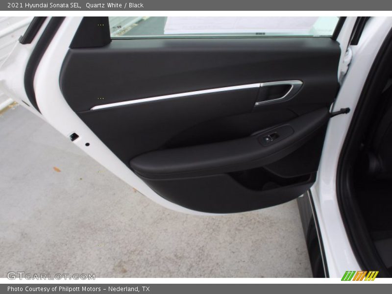 Quartz White / Black 2021 Hyundai Sonata SEL