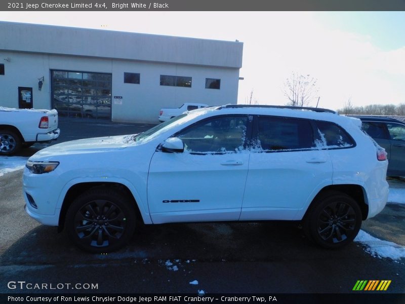 Bright White / Black 2021 Jeep Cherokee Limited 4x4