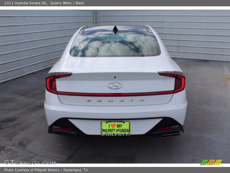 Quartz White / Black 2021 Hyundai Sonata SEL