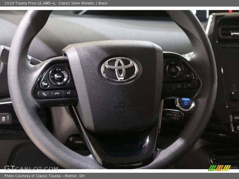 Classic Silver Metallic / Black 2019 Toyota Prius LE AWD-e