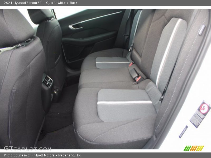 Quartz White / Black 2021 Hyundai Sonata SEL