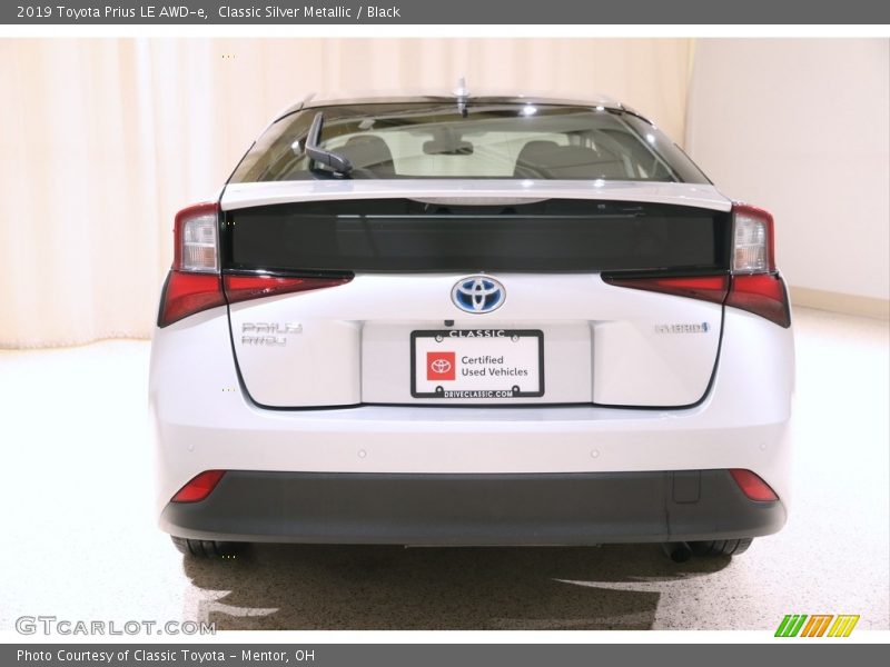 Classic Silver Metallic / Black 2019 Toyota Prius LE AWD-e