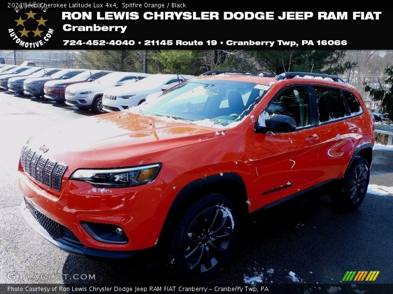 Spitfire Orange / Black 2021 Jeep Cherokee Latitude Lux 4x4