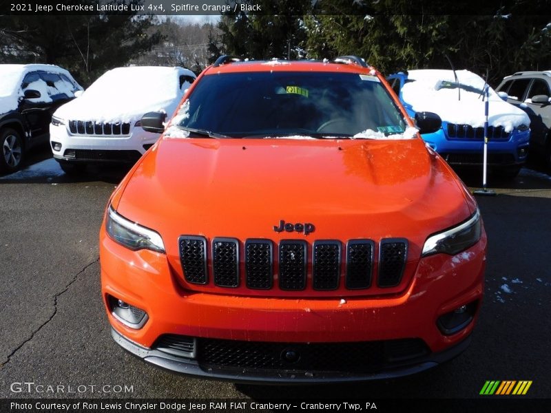 Spitfire Orange / Black 2021 Jeep Cherokee Latitude Lux 4x4